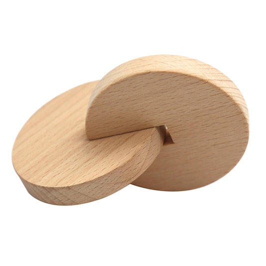 Wooden Interlocking Discs for Grasping